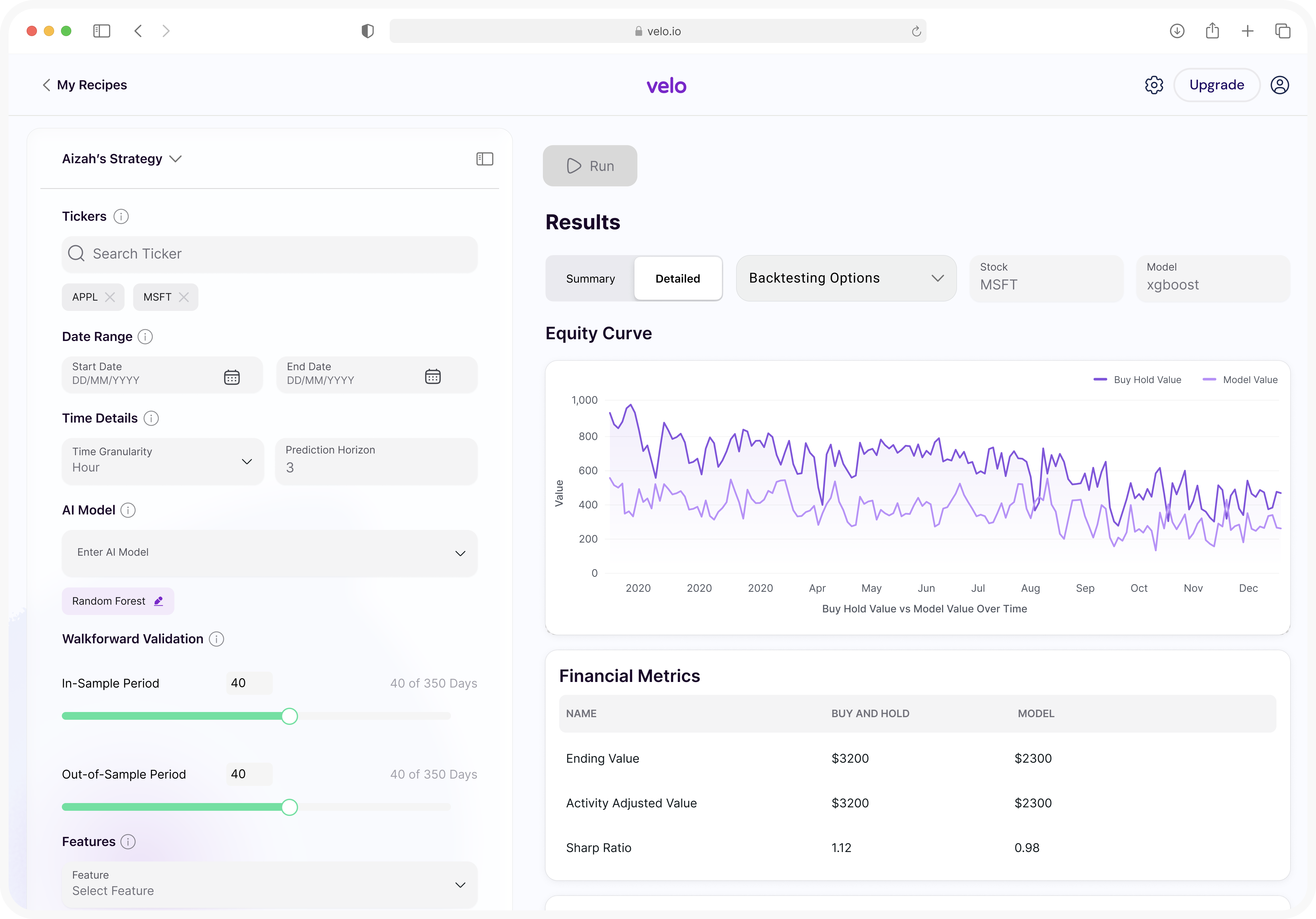 No-code ML platform for retail investors